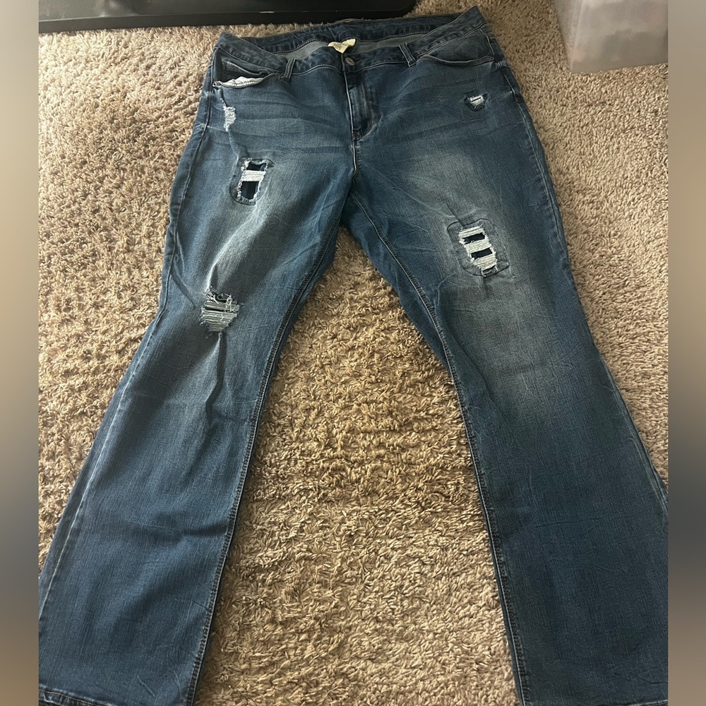 Faded Glory ripped jeans